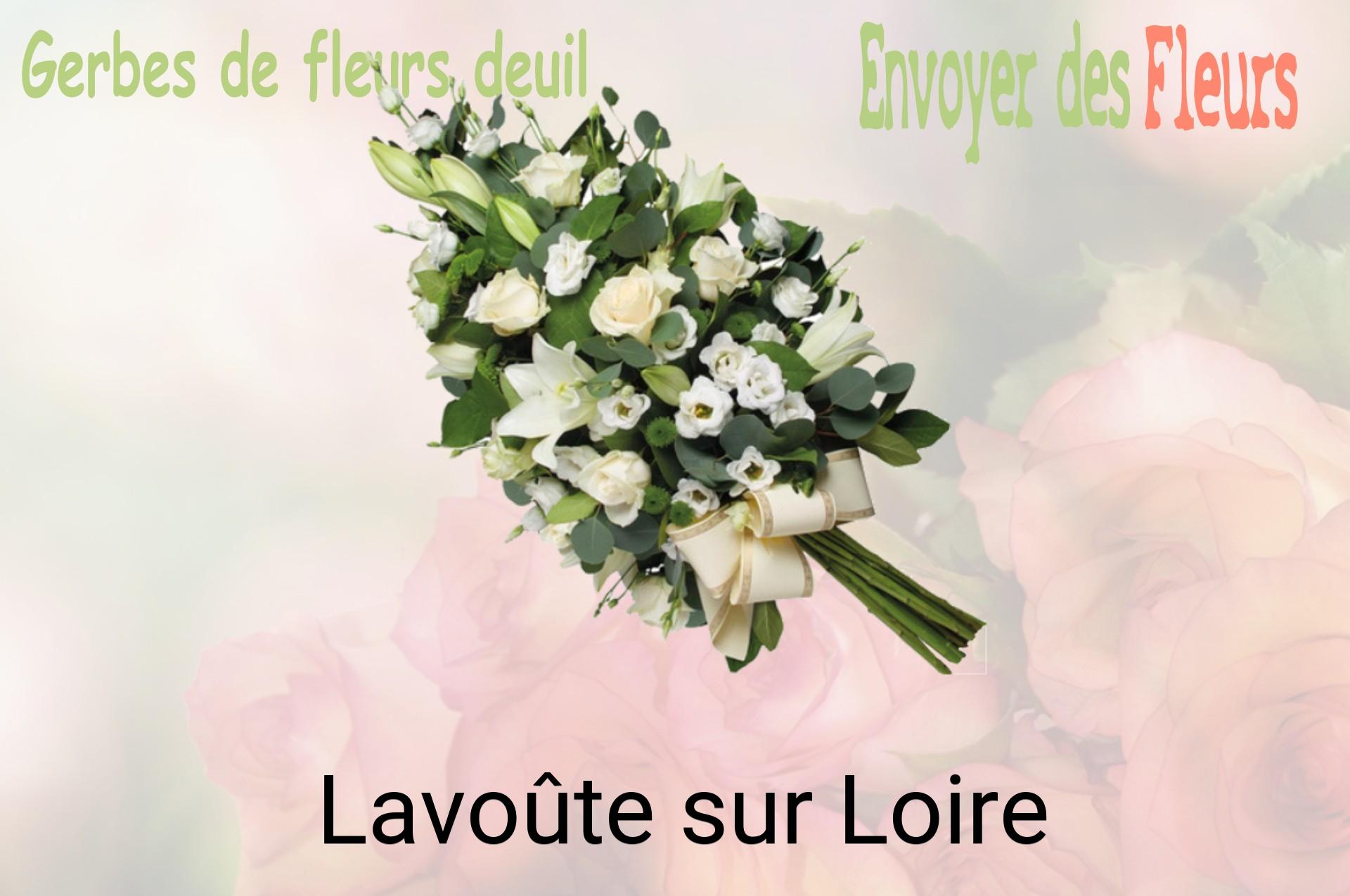 Gerbe de fleurs de deuil livrée à Lavoûte-sur-Loire